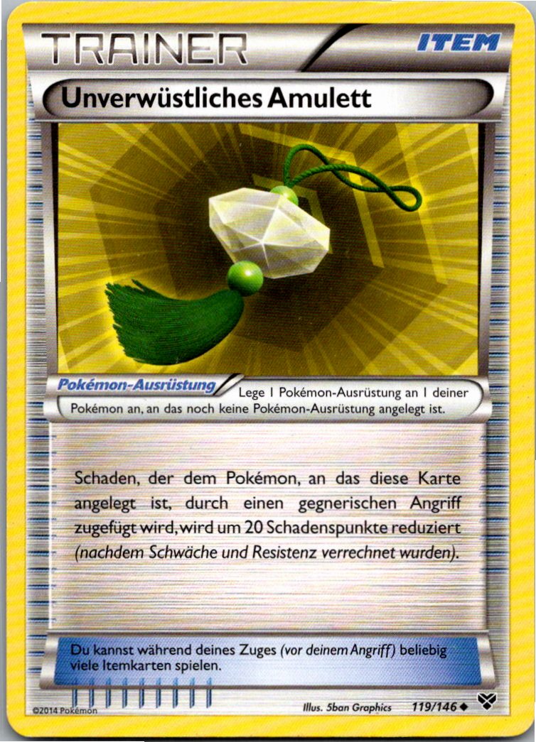 Unverwürstliches Amulett 119/146 XY – Vorderseite