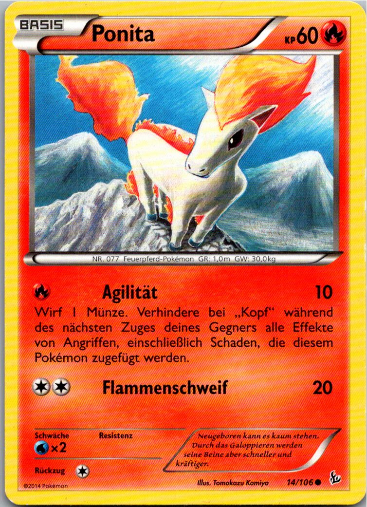 Ponita 14/106 Flammenmeer – Vorderseite