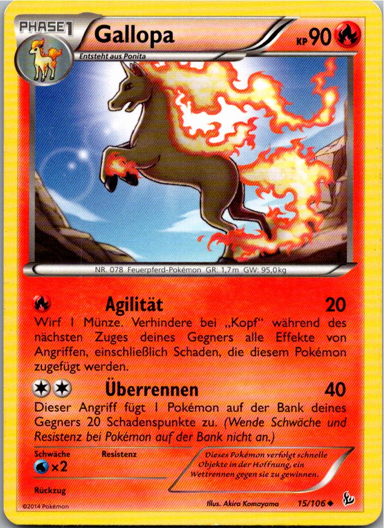 Gallopa 15/106 Flammenmeer – Vorderseite