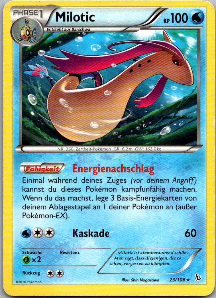 Milotic 23/106 Flammenmeer – Vorderseite