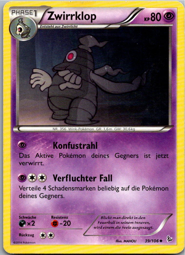 Zwirrklop 39/106 Flammenmeer – Vorderseite