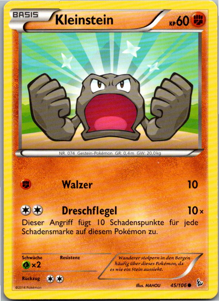 Kleinstein 45/106 Flammenmeer – Vorderseite