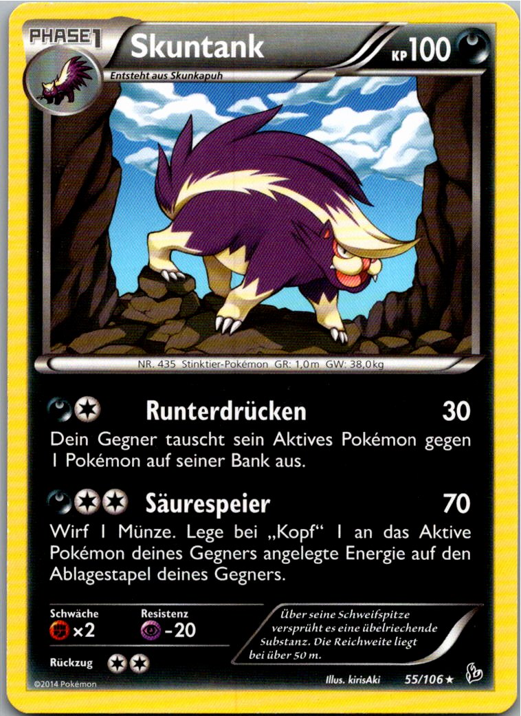 Skuntank 55/106 Flammenmeer – Vorderseite