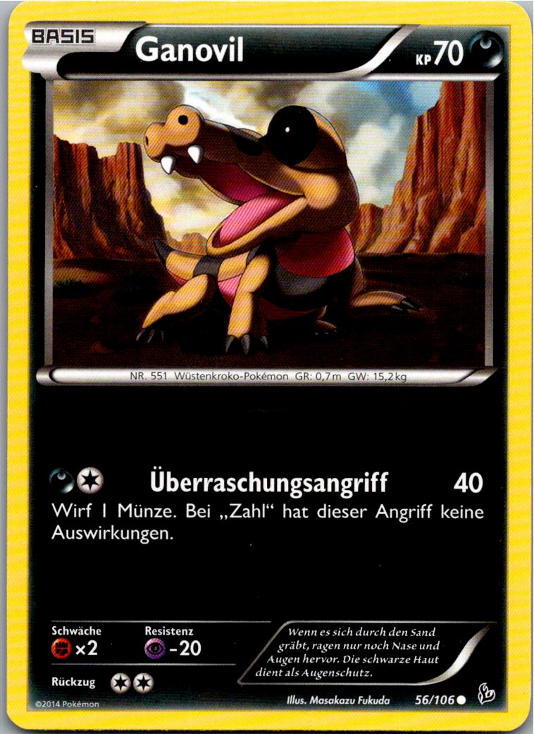 Ganovil 56/106 Flammenmeer – Vorderseite