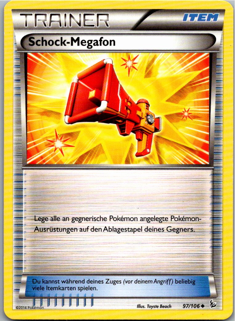 Schock-Megafon 97/106 Flammenmeer – Vorderseite