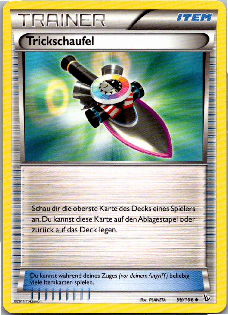 Trickschaufel 98/106 Flammenmeer – Vorderseite