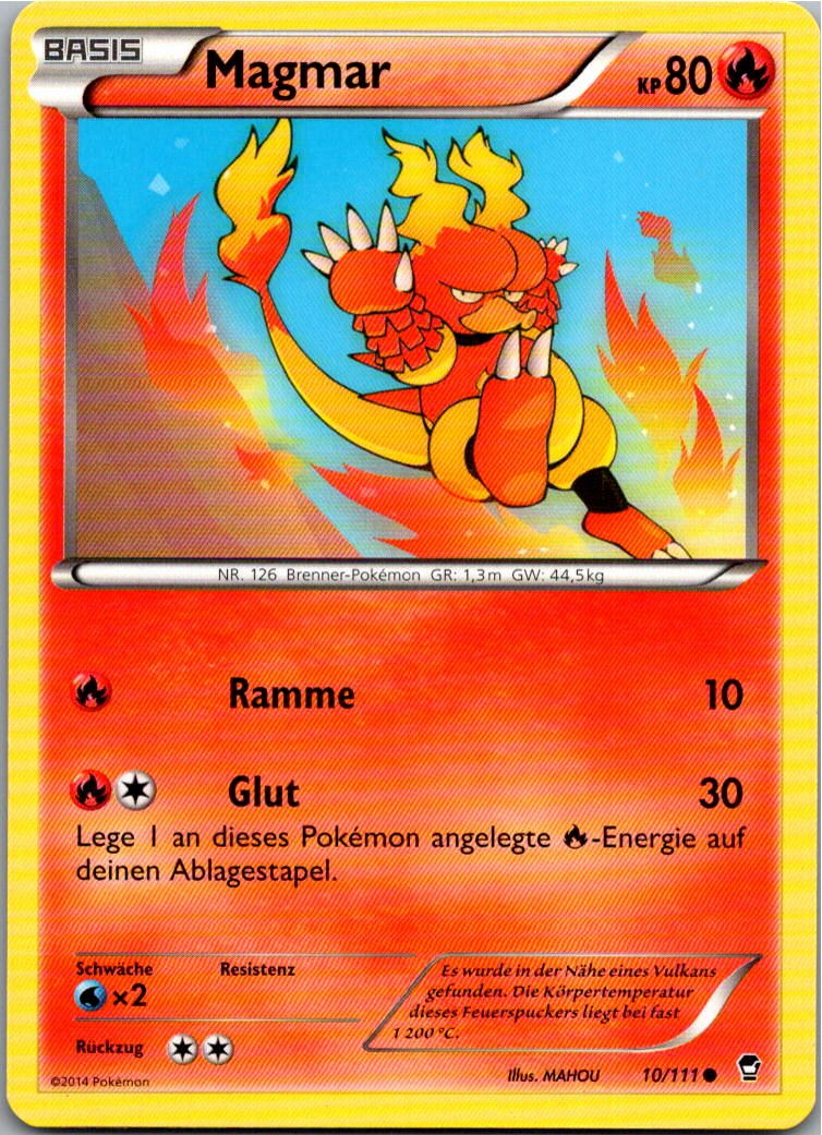 Magmar 10/111 Fliegende Fäuste – Vorderseite