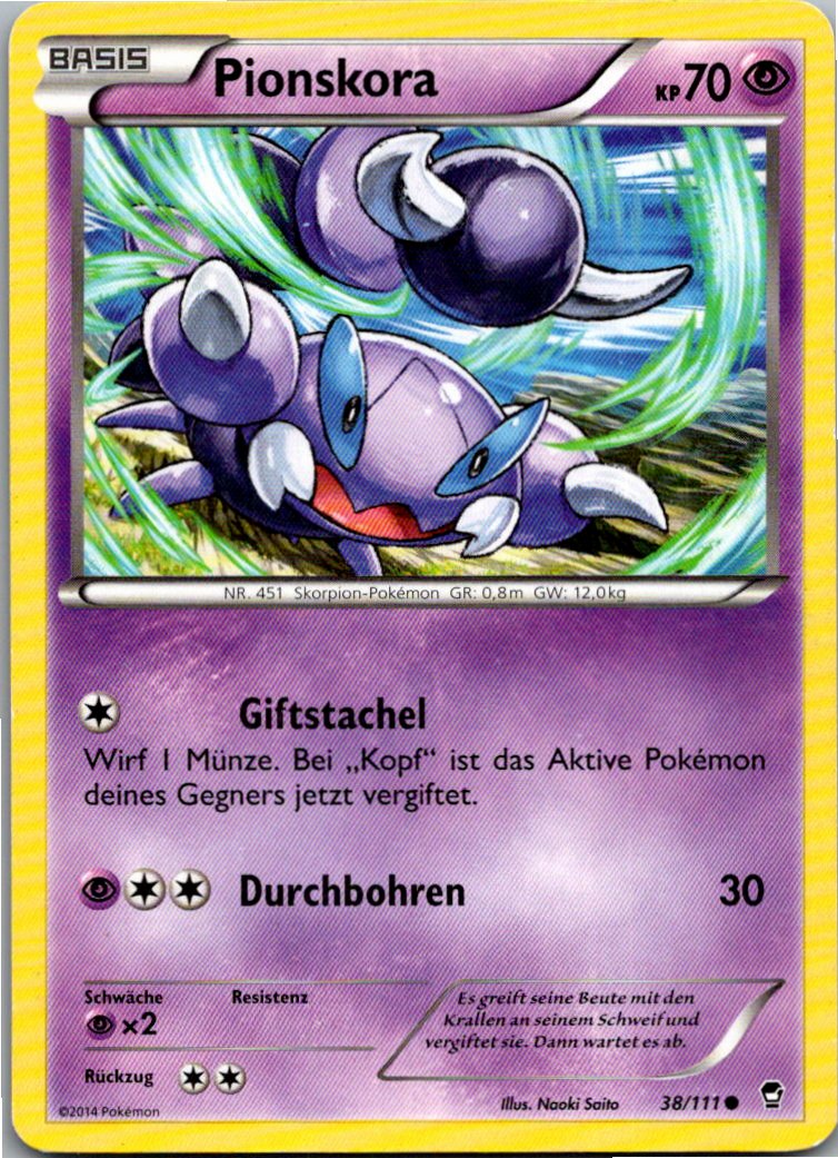 Pionskora 38/111 Fliegende Fäuste – Vorderseite