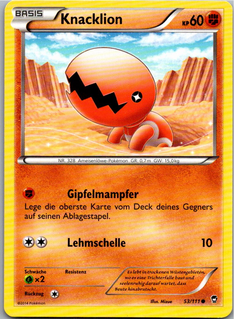 Knacklion 53/111 Fliegende Fäuste – Vorderseite