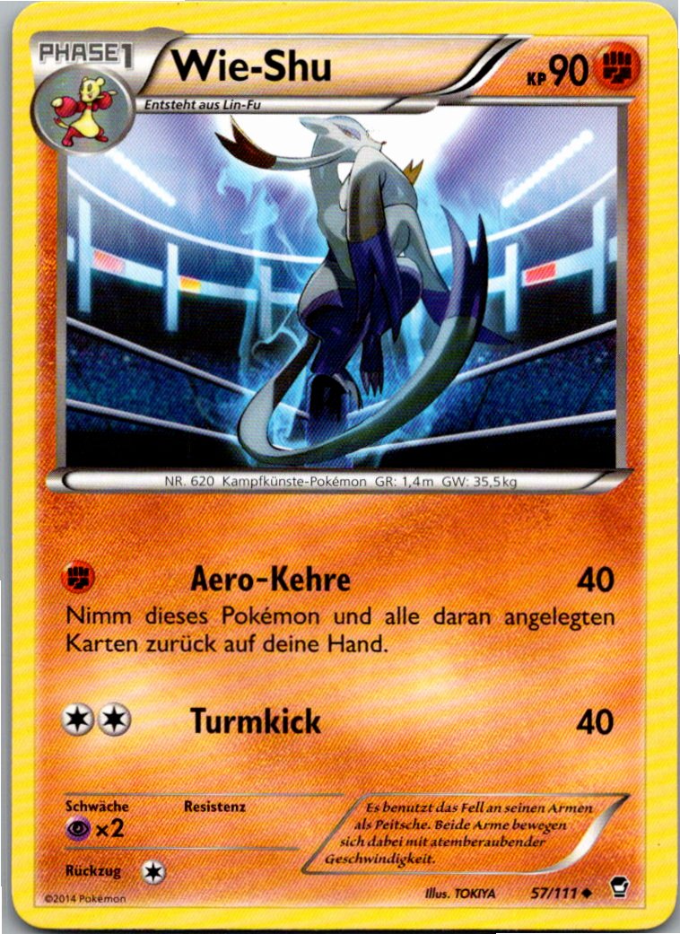 Wie-Shu 57/111 Fliegende Fäuste – Vorderseite