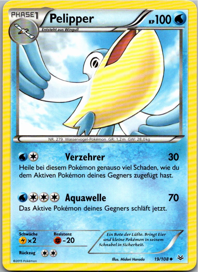 Pelipper 19/108 Drachenleuchten – Vorderseite