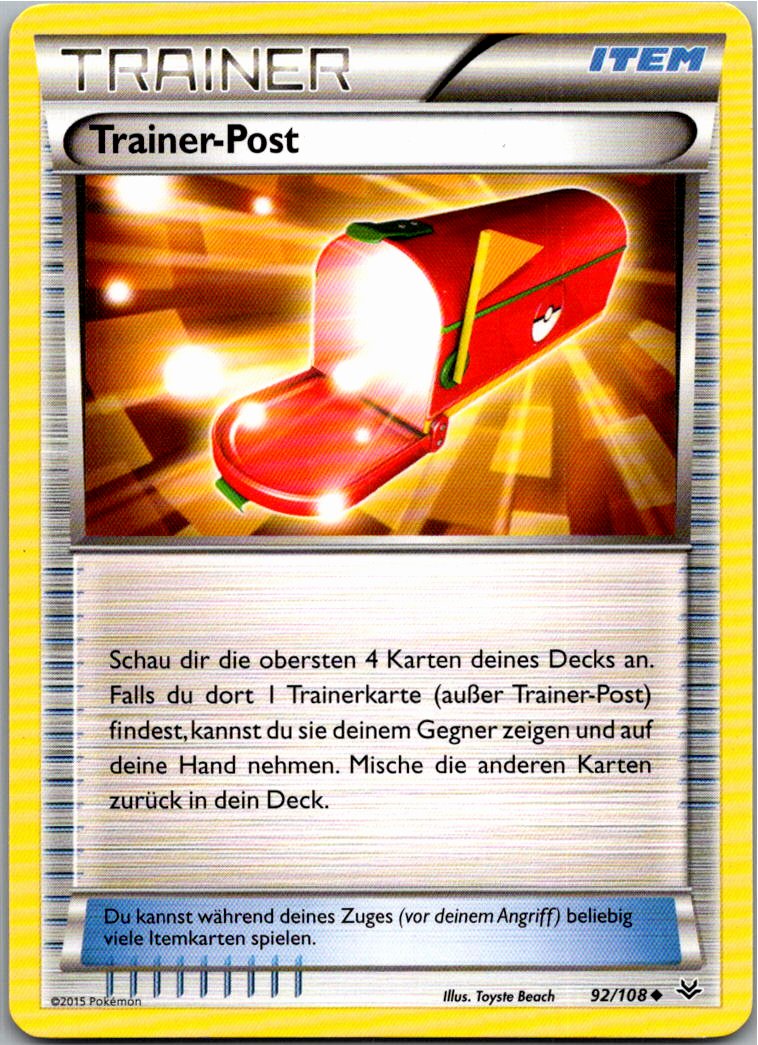 Trainer-Post 92/108 Drachenleuchten – Vorderseite