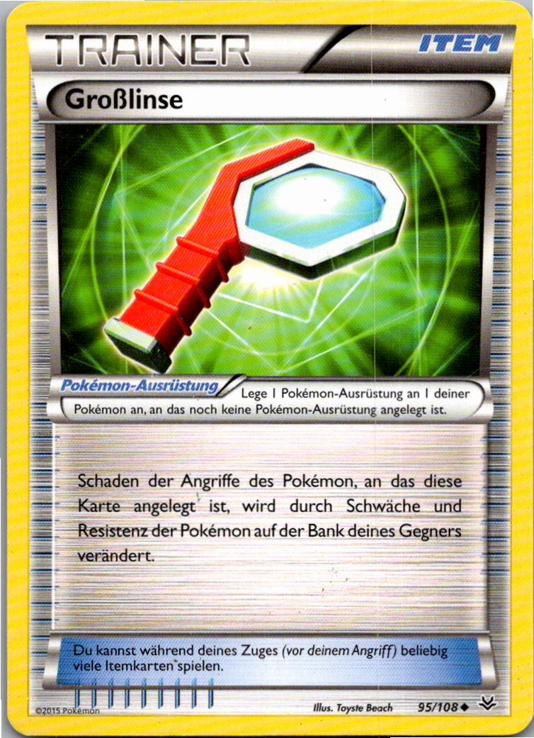 Großlinse 95/108 Drachenleuchten – Vorderseite
