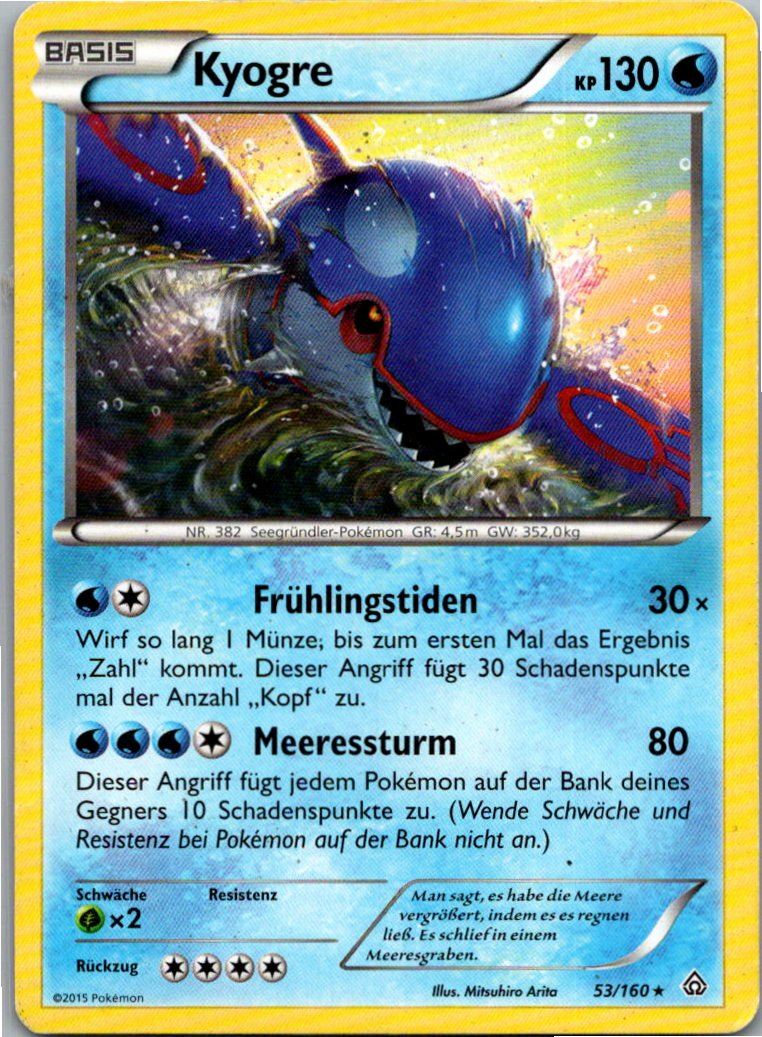 Kyogre 53/160 Protoschock – Vorderseite