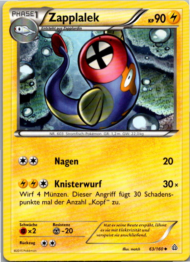 Zapplalek 63/160 Protoschock – Vorderseite