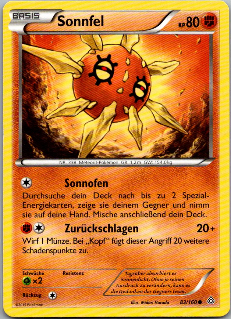 Sonnfel 83/160 Protoschock – Vorderseite