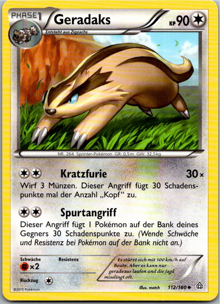 Geradaks 112/160 Protoschock – Vorderseite