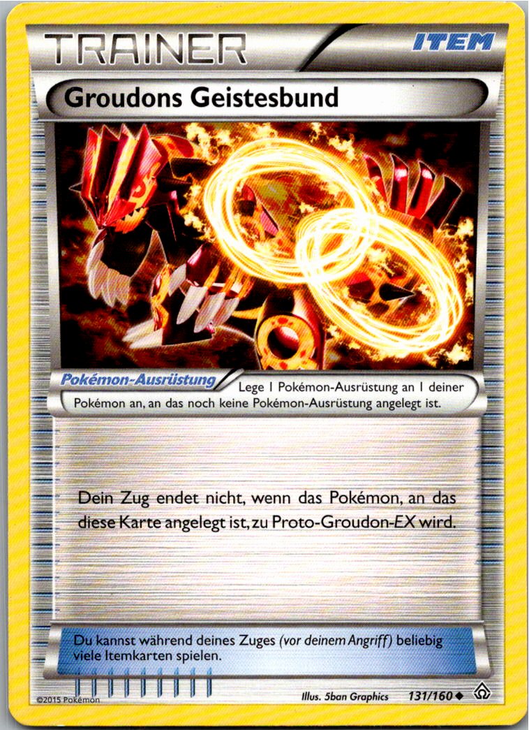 Groudons Geistesbund 131/160 Protoschock – Vorderseite