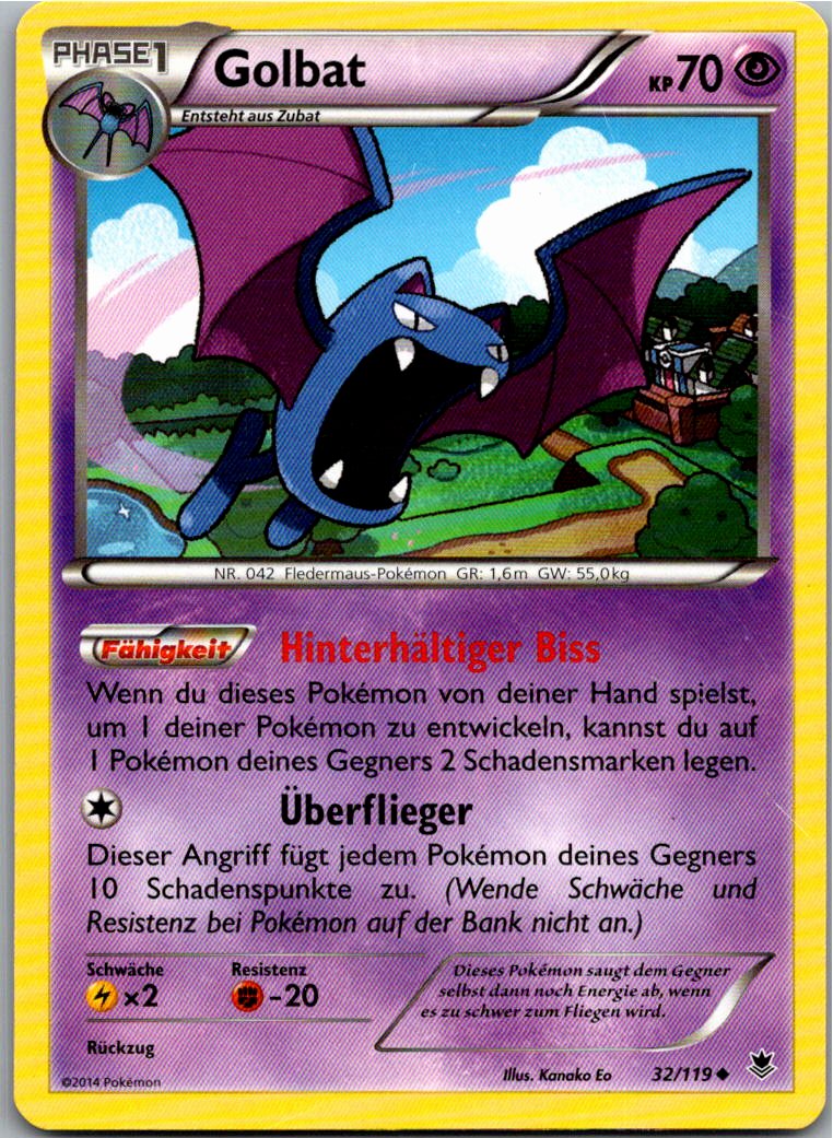 Golbat 32/119 Phantomkräfte – Vorderseite