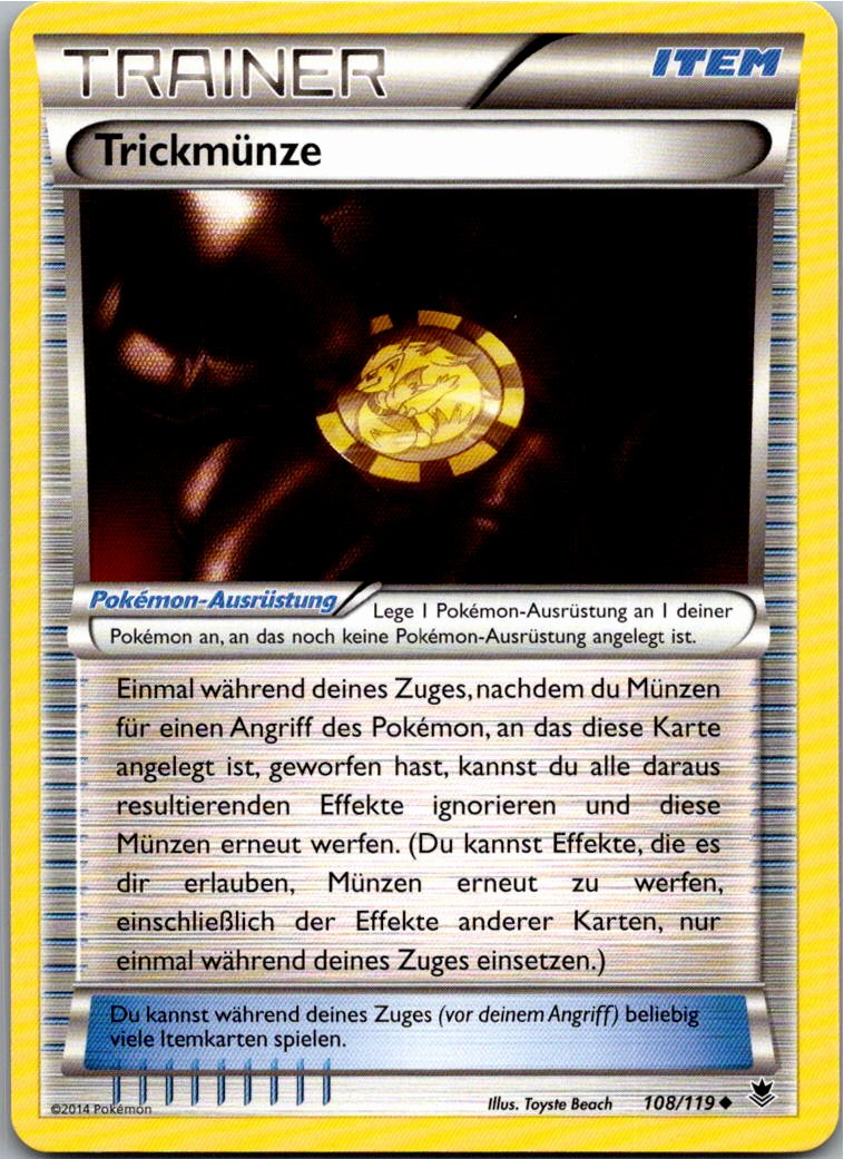 Trickmünze 108/119 Phantomkräfte – Vorderseite