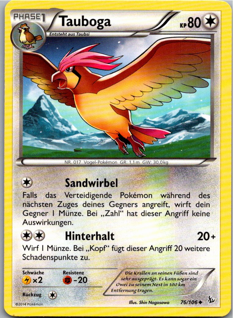 Tauboga 76/106 Flammenmeer – Vorderseite