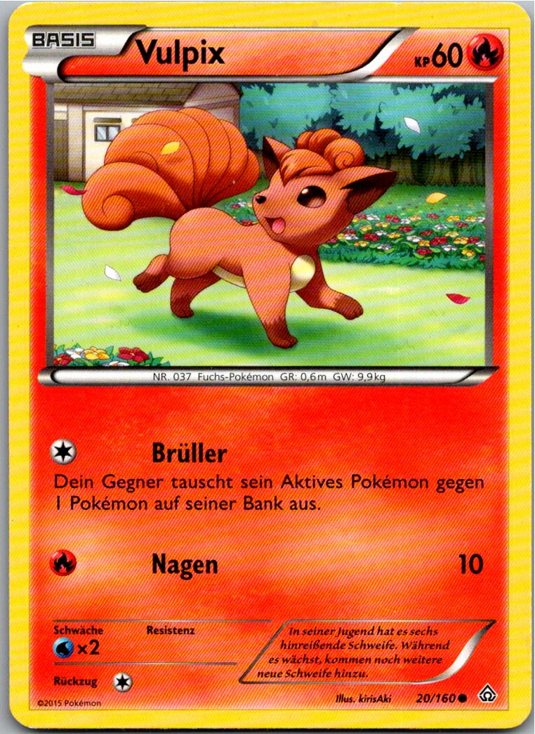 Vulpix 20/160 Protoschock – Vorderseite