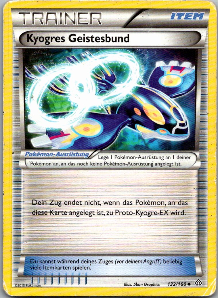 Kyogres Geistesbund 132/160 Protoschock – Vorderseite