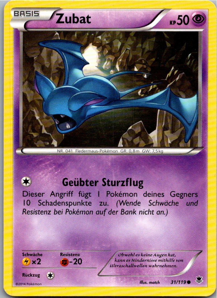 Zubat 31/119 Phantomkräfte – Vorderseite