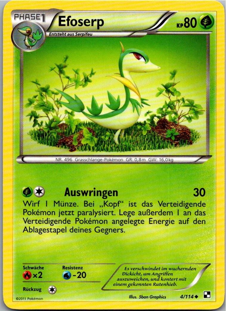 Efoserp 4/114 Schwarz & Weiß – Vorderseite
