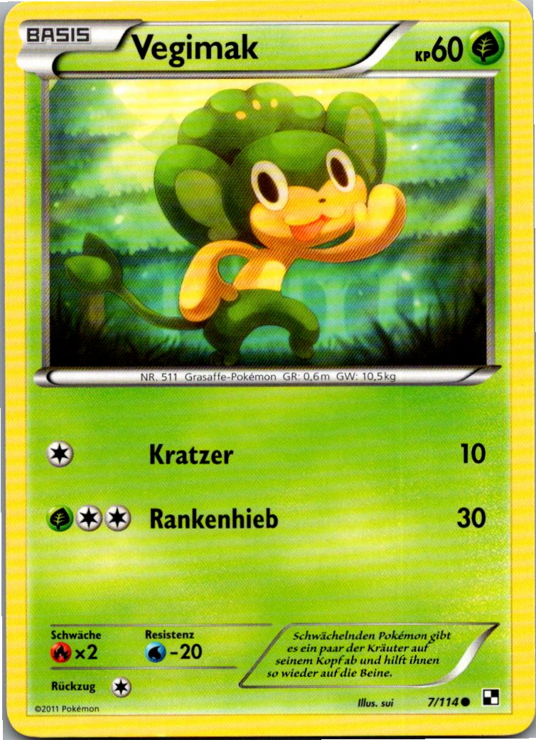 Vegimak 7/114 Schwarz & Weiß – Vorderseite