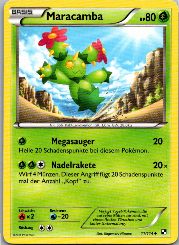 Maracamba 11/114 Schwarz & Weiß – Vorderseite