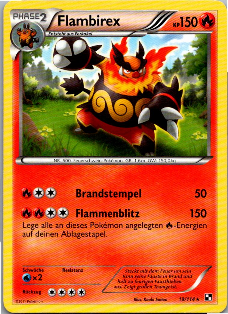 Flambirex 19/114 Schwarz & Weiß – Vorderseite