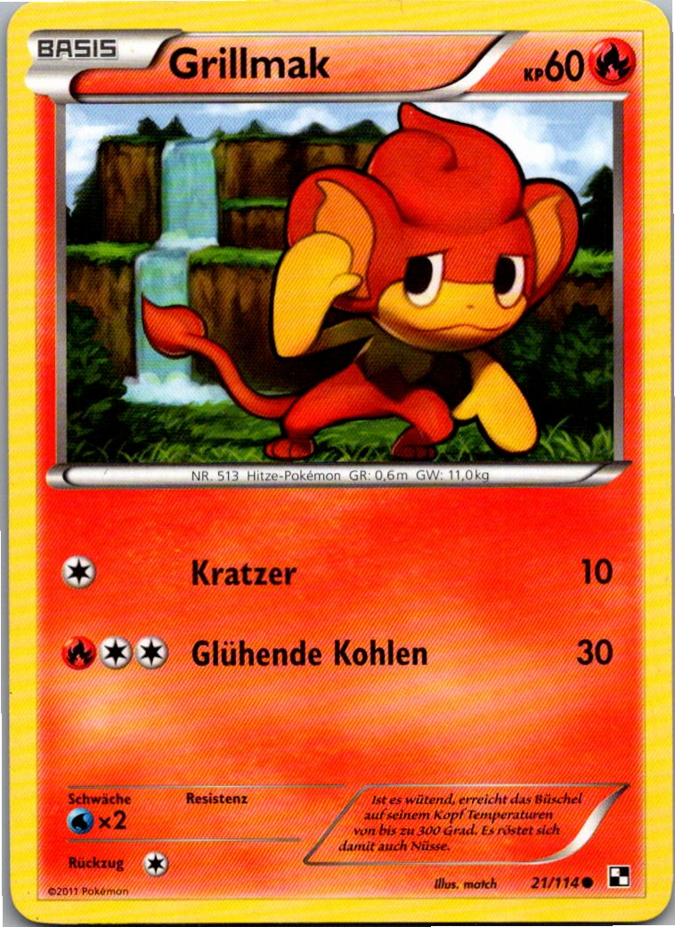 Grillmak 21/114 Schwarz & Weiß – Vorderseite
