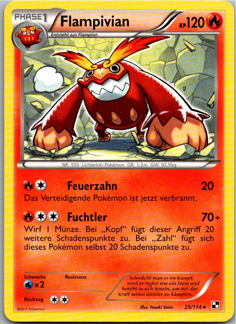 Flampivian 25/114 Schwarz & Weiß – Vorderseite