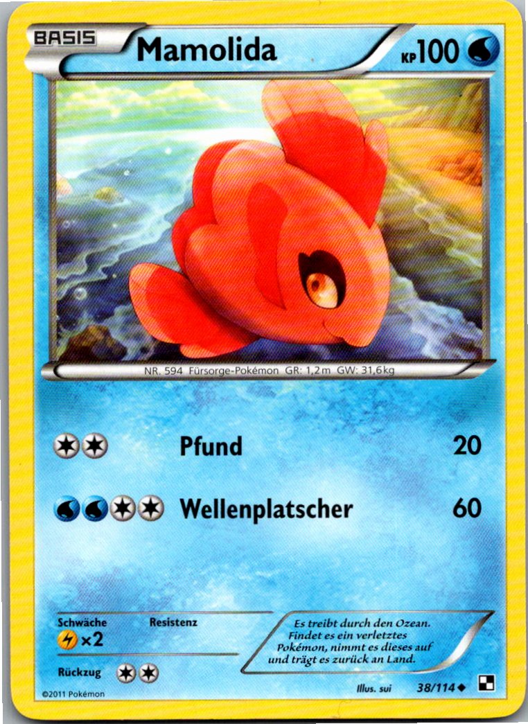 Mamolida 38/114 Schwarz & Weiß – Vorderseite