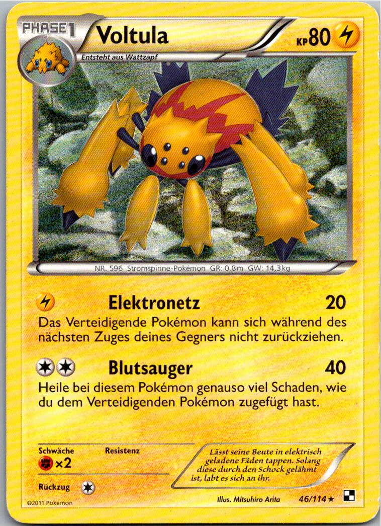 Voltula 46/114 Schwarz & Weiß – Vorderseite