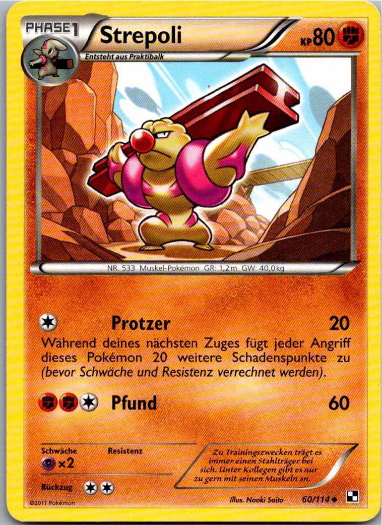 Strepoli 60/114 Schwarz & Weiß – Vorderseite
