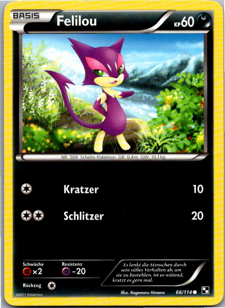 Felilou 66/114 Schwarz & Weiß – Vorderseite