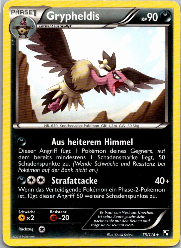 Grypheldis 73/114 Schwarz & Weiß – Vorderseite