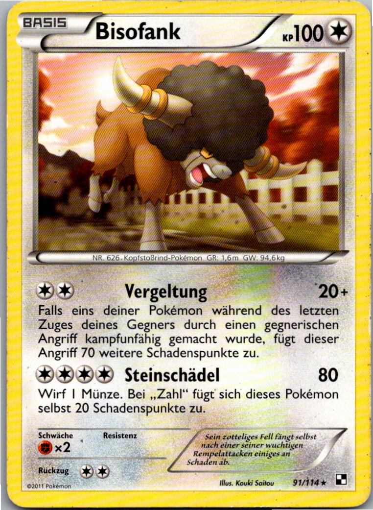 Bisofank 91/114 Schwarz & Weiß – Vorderseite