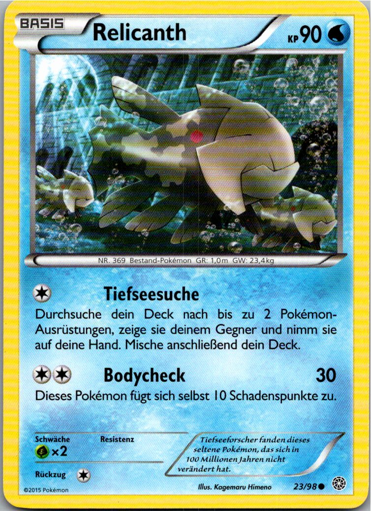 Relicanth 23/98 Ewiger Anfang – Vorderseite