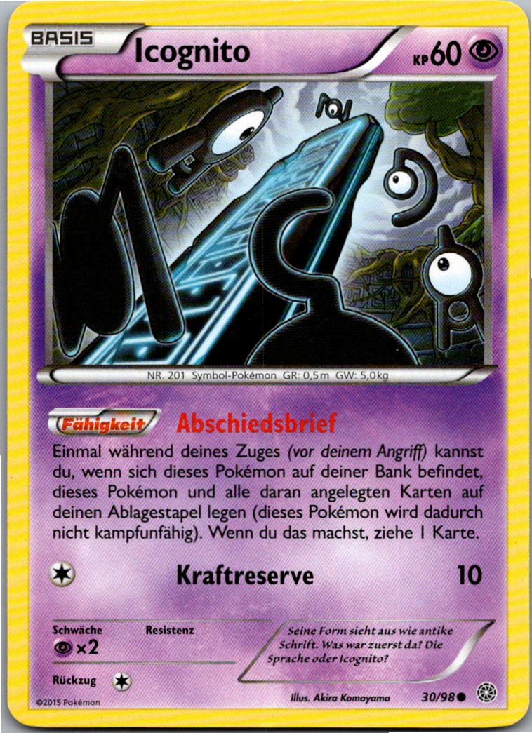Icognito 30/98 Ewiger Anfang – Vorderseite
