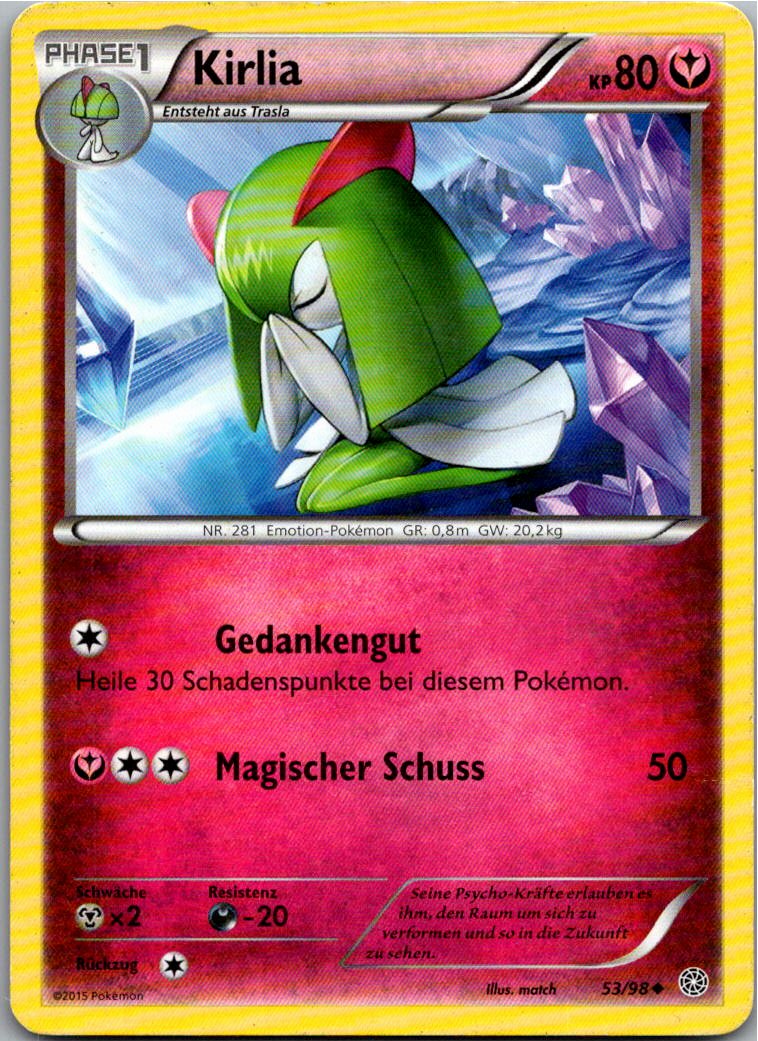Kirlia 53/98 Ewiger Anfang – Vorderseite