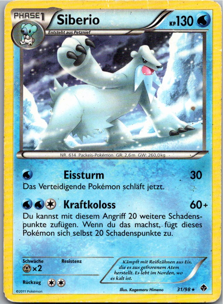 Siberio 31/98 Aufstreben der Mächtigen – Vorderseite