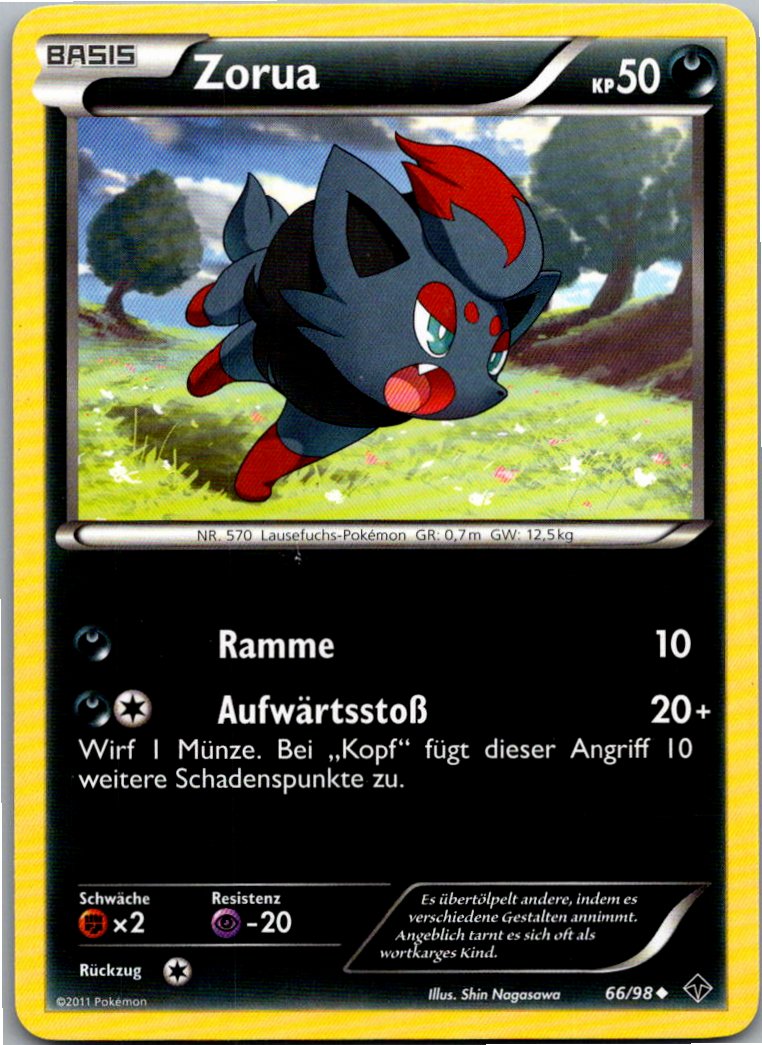 Zorua 66/98 Aufstreben der Mächtigen – Vorderseite