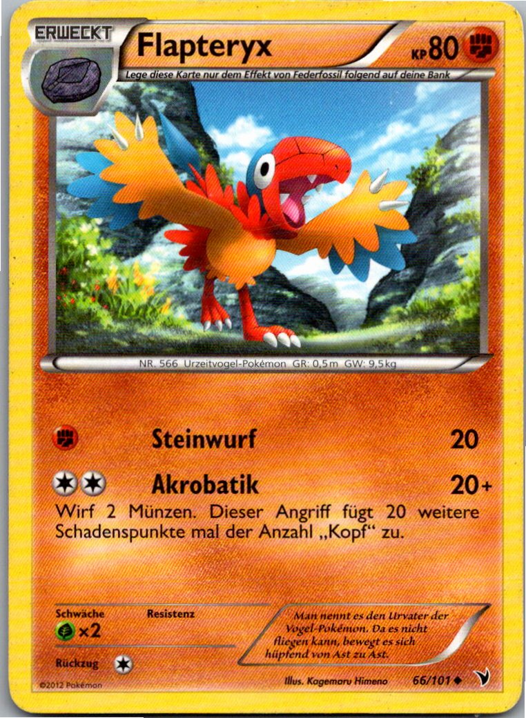 Flapteryx 66/101 Königliche Siege – Vorderseite