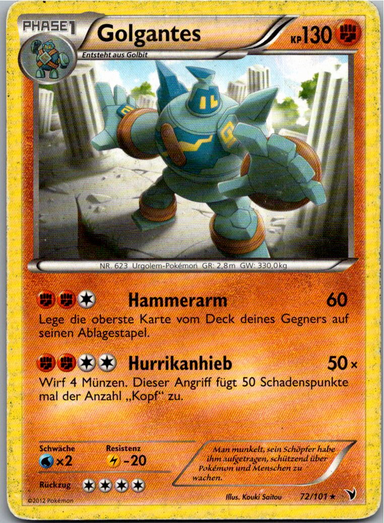 Golgantes 72/101 Königliche Siege – Vorderseite