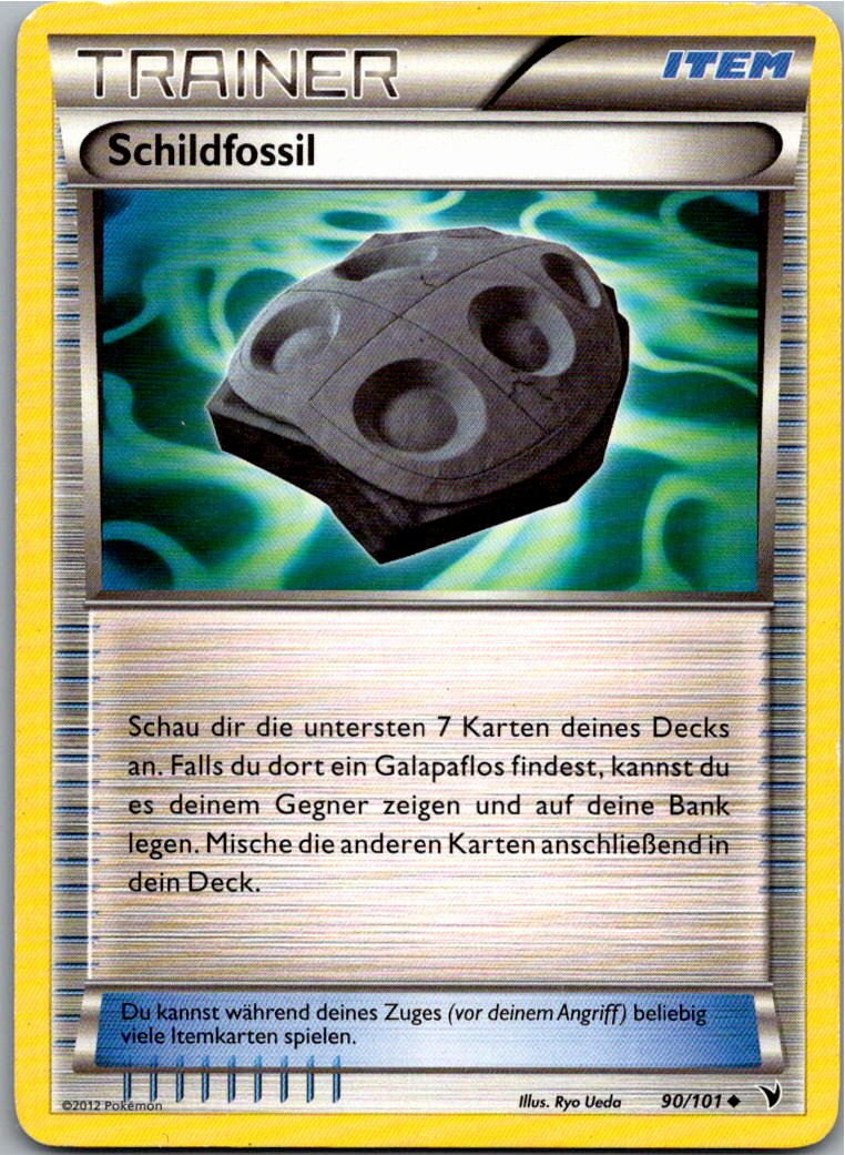 Schildfossil 90/101 Königliche Siege – Vorderseite
