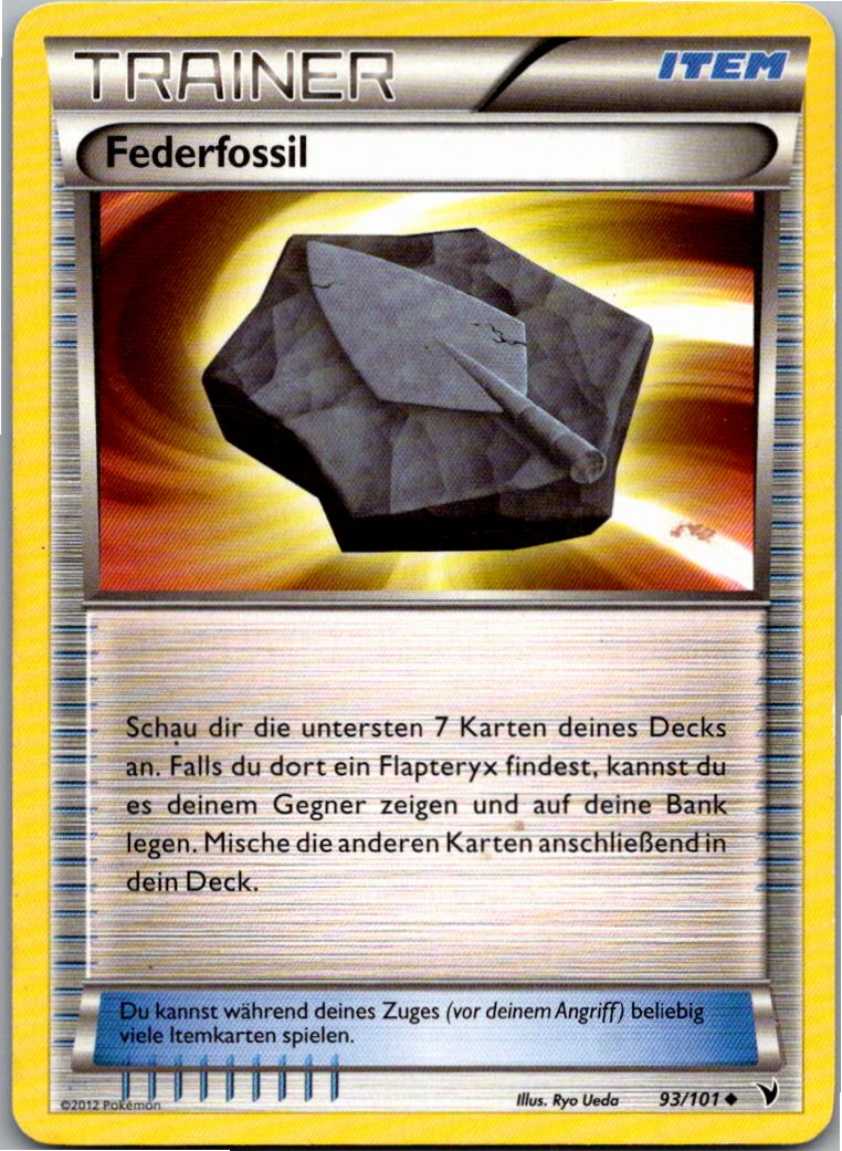 Federfossil 93/101 Königliche Siege – Vorderseite