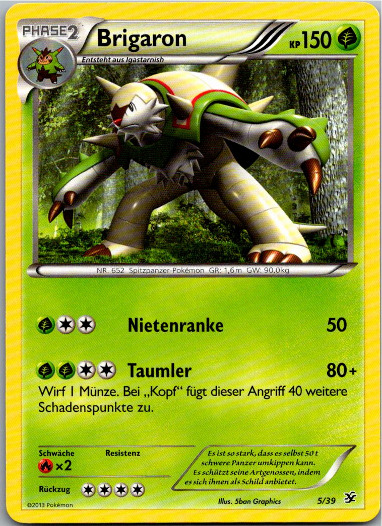Brigaron 5/39 Willkommen in Kalos – Vorderseite